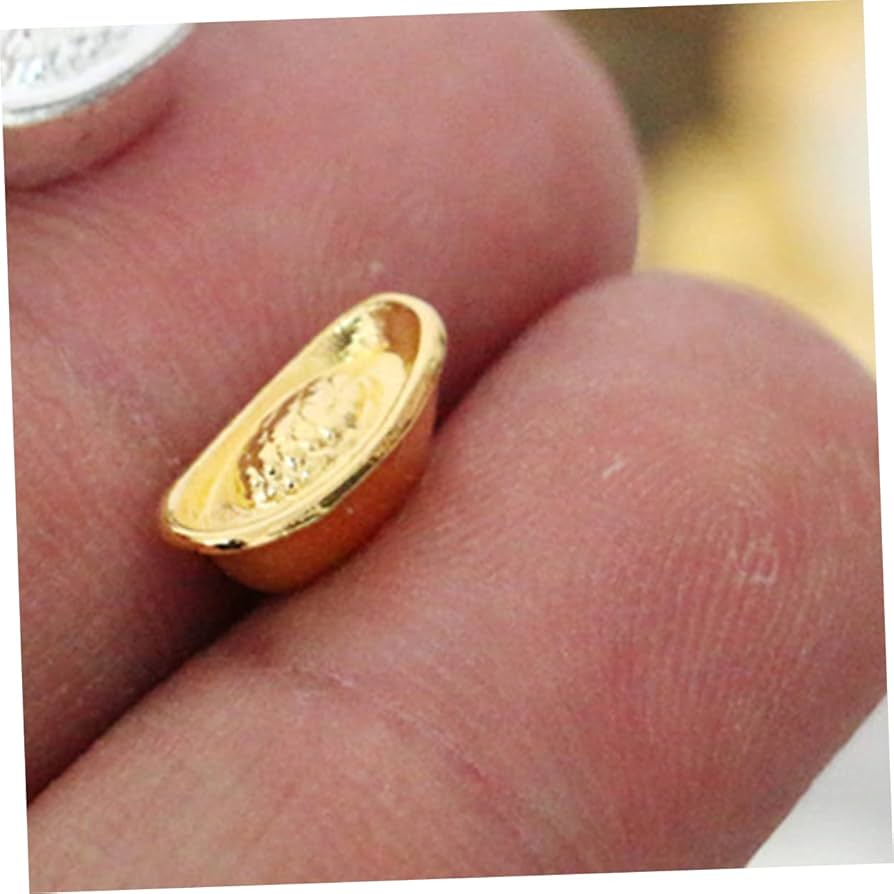 周大福 約1ｇ　金　A u 999.9 福招き　縁起物　ミニ 金元宝 周大福吉祥福字金元宝足金黄金投资黄金金元宝(工费:0元)计价EOI3